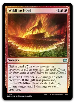 Wildfire Howl #162 (Foil) (NM) Bloomburrow BLB Magic MTG - Image 1