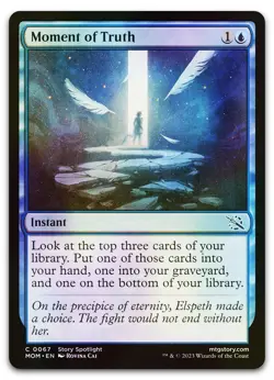 Moment of Truth #67 (Foil) (NM) March of the Machine MOM Magic MTG - Image 1