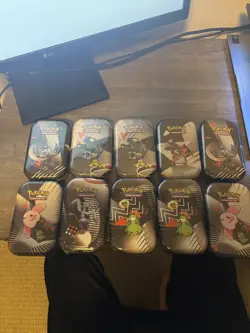 Pokemon TCG Unova Mini Tin Open Display - Set of 10 Sealed/New Mini Tins - Image 2