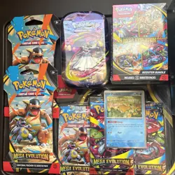 LOT Pokemon Mega Evolution ETB + 1x Booster , 1x Mini Tins, 1x Blister +2 Packs - Image 2