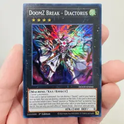 Yugioh! DoomZ Break - Diactorus DOOD-EN046 Super Rare 1st Ed NM - Image 1