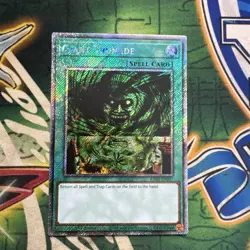 Yugioh! Giant Trunade RA03-EN097 Platinum Secret Rare 1st Edition NM - Image 1