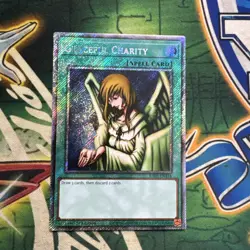 Yugioh! Graceful Charity RA03-EN116 Platinum Secret Rare 1st Edition VLP/NM - Image 1