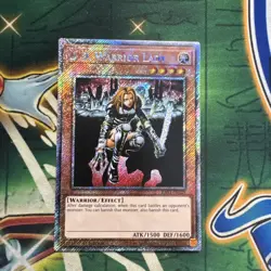 Yugioh! D.D. Warrior Lady RA03-EN129 Platinum Secret Rare 1st Edition NM - Image 1