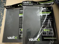 Lot of Two Vaultx 4- Pocket Binders for Standard sized cards. Stores 160 cards - Image 1