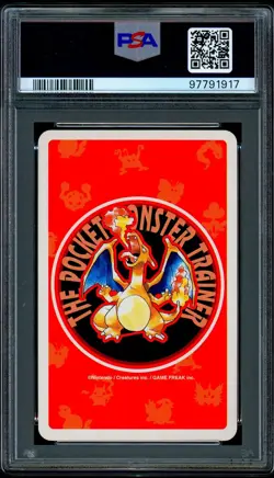 Pokemon CHARIZARD Japanese RED Deck Four of Clubs POKER Playing Card #6 - PSA 9 - Image 2