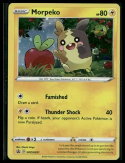 Morpeko #SWSH031 Cosmos Holo Sword & Shield Promo Cards NM - Image 1