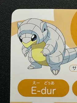 Sandshrew Sandslash Pokemon Musical Note Card 47 2017 Japanese 4×2.6inch Japan - Image 3