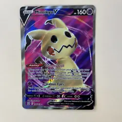 Pokemon Mimikyu v TCG Full Art Ultra Rare Card Battle Styles 148/163 - Image 1
