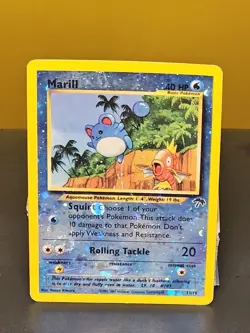 Pokemon Southern Islands Reverse Holo Marill, Card #11/18 - Image 1