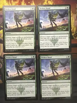 4x Broken Bond- Dominaria- NM- Mtg Magic The Gathering Cards- Playset - Image 1