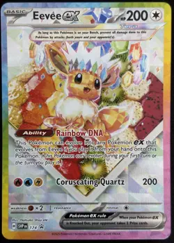 Eevee ex SV-P 174 Black Star Promo Prismatic Evolutions Pokemon Card NM PSA - Image 1