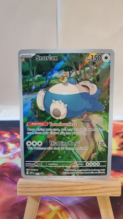 Pokemon Card Snorlax EN 051 Scarlet & Violet 151 Promo Holo NM - Image 1