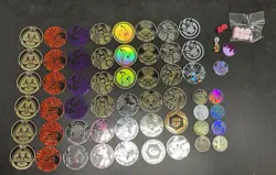 Lot Of 54 Official Pokemon Trading Card Game Collectible Coins (S11) - Image 1