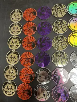 Lot Of 54 Official Pokemon Trading Card Game Collectible Coins (S11) - Image 2