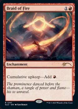 MTG Magic the Gathering Braid of Fire (1247/1455) Secret Lair Drop Series NM - Image 1
