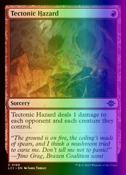 MTG Tectonic Hazard (169/491) The Lost Caverns of Ixalan NM FOIL - Image 1