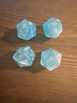 Magic The Gathering -Oversized Spindown Die/Dice from Dragons of Tarkir- 4 Count - Image 1