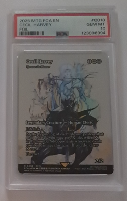 PSA 10 Cecil Harvey Foil Final Fantasy Through the Ages MTG Magic the Gathering - Image 1