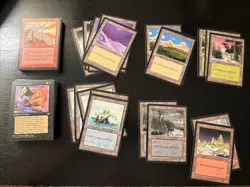 MTG Ice Age Lot Of 110 NM/LP Snow Covered Lands And More - Image 1