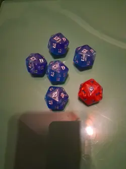 Magic The Gathering D20 Spin Down Dice Lot Of 6 Edge Of Eternities / Spiderman - Image 1