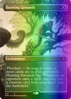 MTG Magic the Gathering Hunting Grounds (445/520) Dominaria Remastered LP FOIL - Image 1