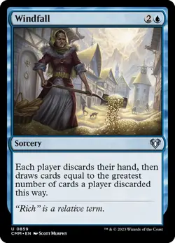 MTG Magic the Gathering Windfall (859/1173) Commander Masters NM - Image 1