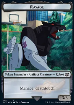 MTG Magic the Gathering Token - Ravage (2/60) Transformers LP - Image 1