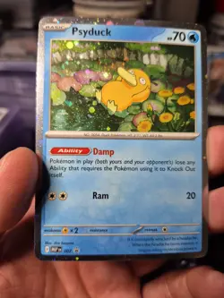 Psyduck Cosmos Holo Black Star Promo 007 Pokemon Mega Evolution MINT - Image 2
