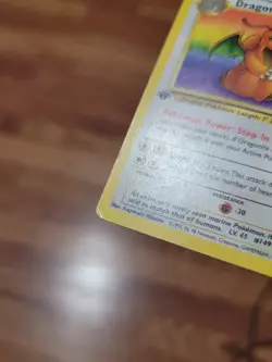 Dragonite - 1st Edition Non Holo - Fossil 19/62 - MP-PLVintage 1999 Pokemon Card - Image 2
