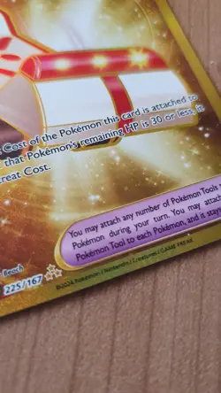 Pokemon TCG Gold Rescue Board TWM 225/167 - For Binder Collection. Damage - Image 4