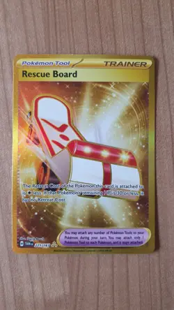 Pokemon TCG Gold Rescue Board TWM 225/167 - For Binder Collection. Damage - Image 5