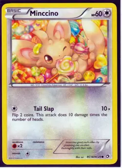 2013 POKEMON 2 Legendary Treasures RADIANT Collection -CINCCINO & MINCCINO NM/M - Image 3