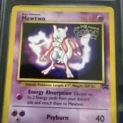 Mewtwo num 3 Pokemon Black Star Promo CGC 9 Mint Mewtwo Strikes Back 1999 - Image 4