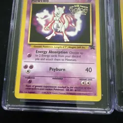 Mewtwo num 3 Pokemon Black Star Promo CGC 9 Mint Mewtwo Strikes Back 1999 - Image 5