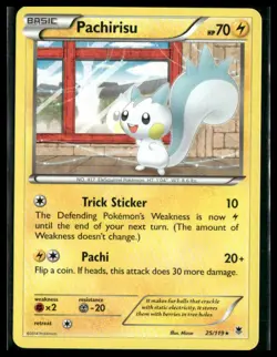 Pachirisu #25/119 Phantom Forces Pokemon NM - Image 1
