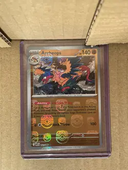 Pokemon TCG Scarlet & Violet White Flare Master Ball Archeops 051/086 - Image 1