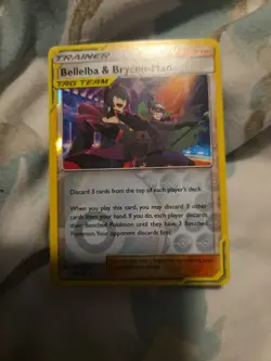 Bellelba & Brycen-Man 186/236, Cosmic Eclipse, Reverse Holo, Pokemon, NM - Image 1