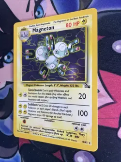 Pokemon 1999 Fossil Magneton Holo 11/62 LP/NM - Image 3