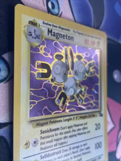 Pokemon 1999 Fossil Magneton Holo 11/62 LP/NM - Image 4