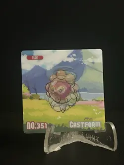 Pokemon Eif origin Gameboy Lenticular Castform #NN - Image 1