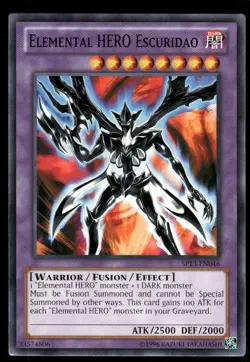 Yu-Gi-Oh! TCG Elemental HERO Escuridao Regular - Image 1