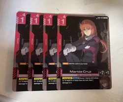 4x Marida Cruz GD01-093 Rare - Newtype Rising - Gundam Card Game TCG NM - Image 1
