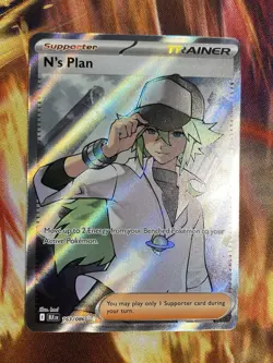 Pokemon TCG Black Bolt Card N's Plan 163/086 Full Art - Image 1