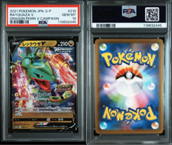 Pokemon PSA Graded 10 Rayquaza V 210/S-P Dragon Pokemon V Get Campaign Card - Image 3