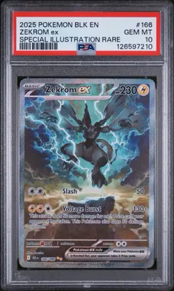 Pokemon Card Zekrom EX SAR 169/086 SV11B Black Bolt PSA 10 - Image 1