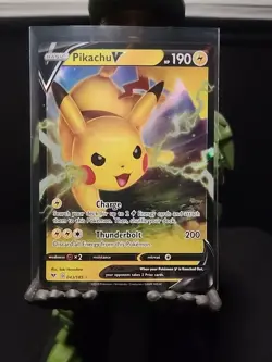 Pokemon Pikachu v Ultra Rare Card 43/185 Mint Condition - Image 1