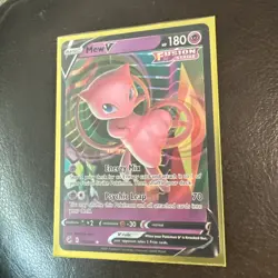 Pokemon TCG Mew v Fusion Strike Sword & Shield Ultra Rare Card - Image 1