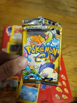 Pokemon Card E-Series Japanese Booster Pack 2001 Nintendo Opened VTG 1st Edition - Image 2