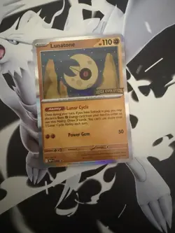 Lunatone MEP-004 Mega Evolution Prerelease Stamped Promo Near Mint pokemon card - Image 1